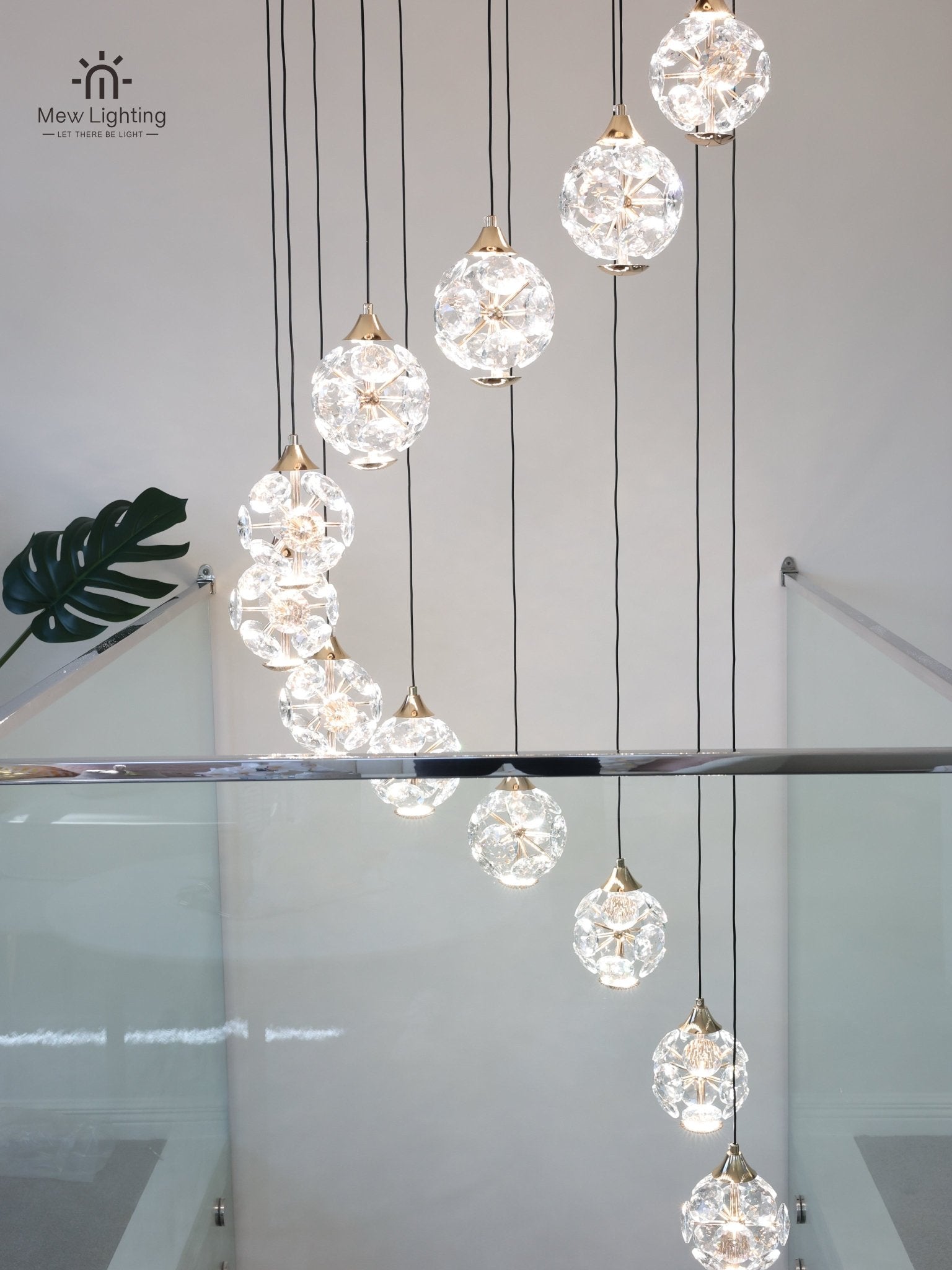 CL108 - 12 Crystal Chandelier - MEW Lighting