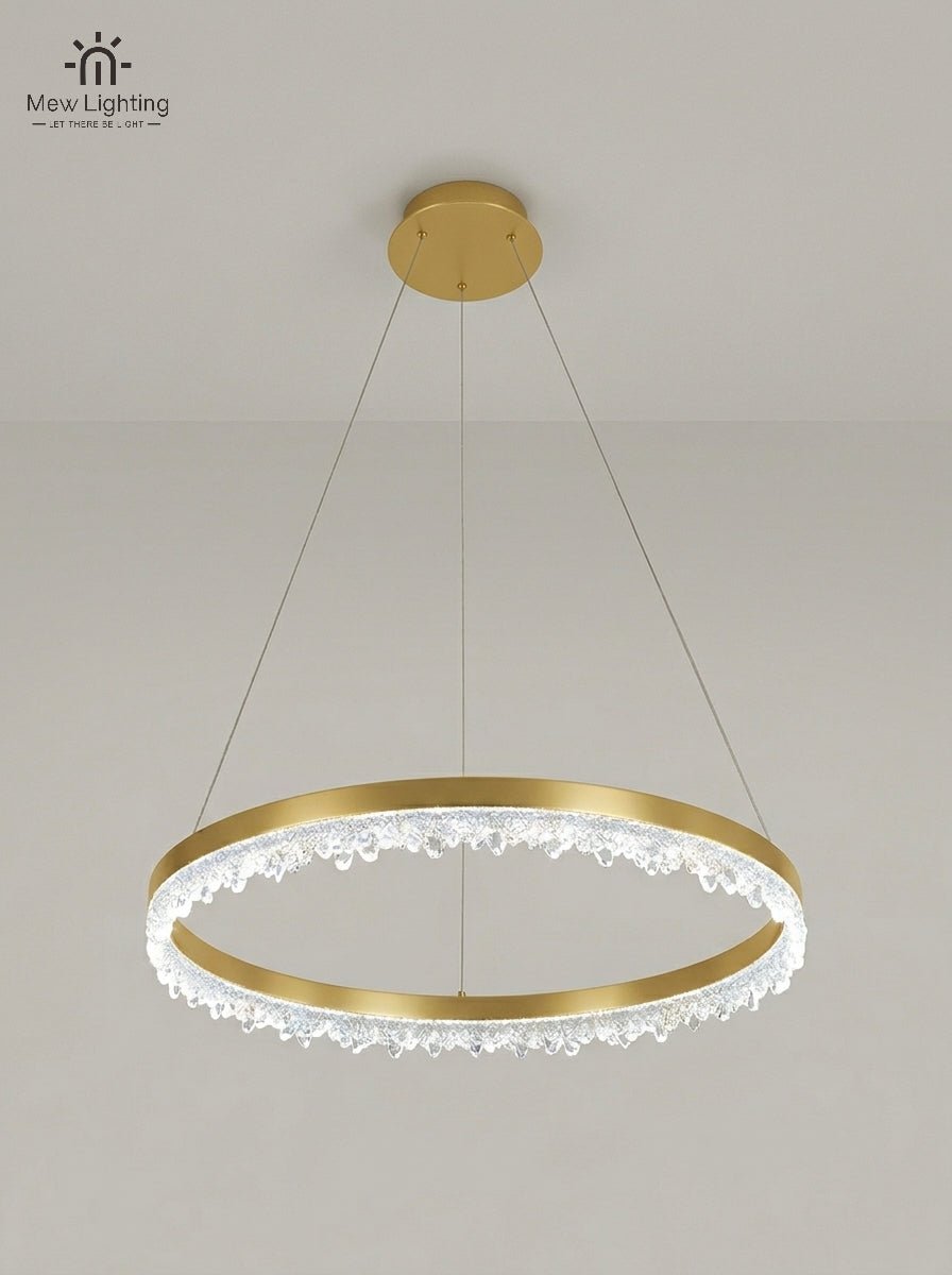 CL138 Brushed Gold Modern Linear Pendant - MEW Lighting