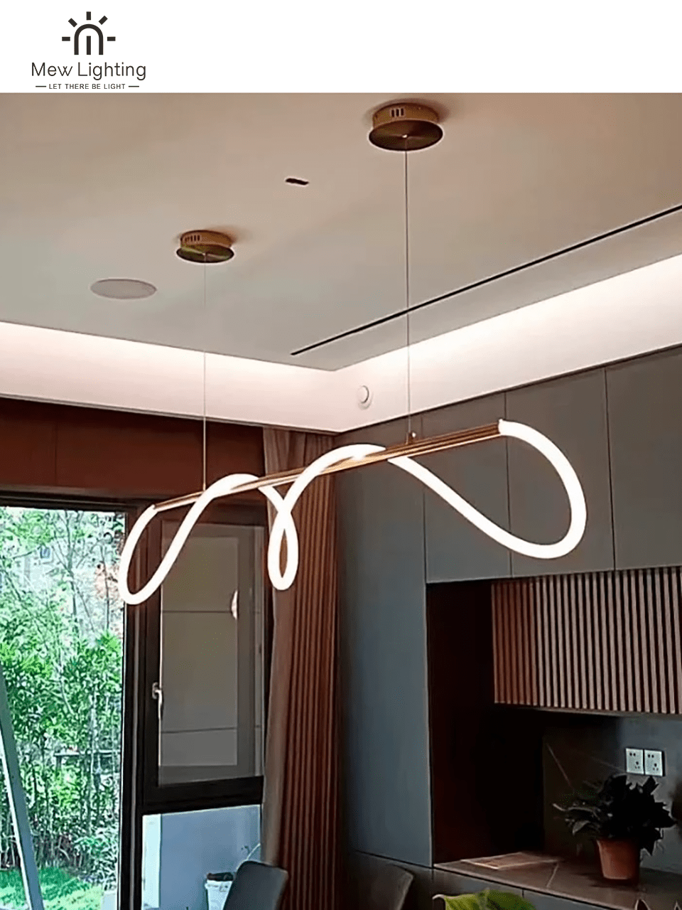 PD110 Morden Pendant Light Gloden - MEW Lighting