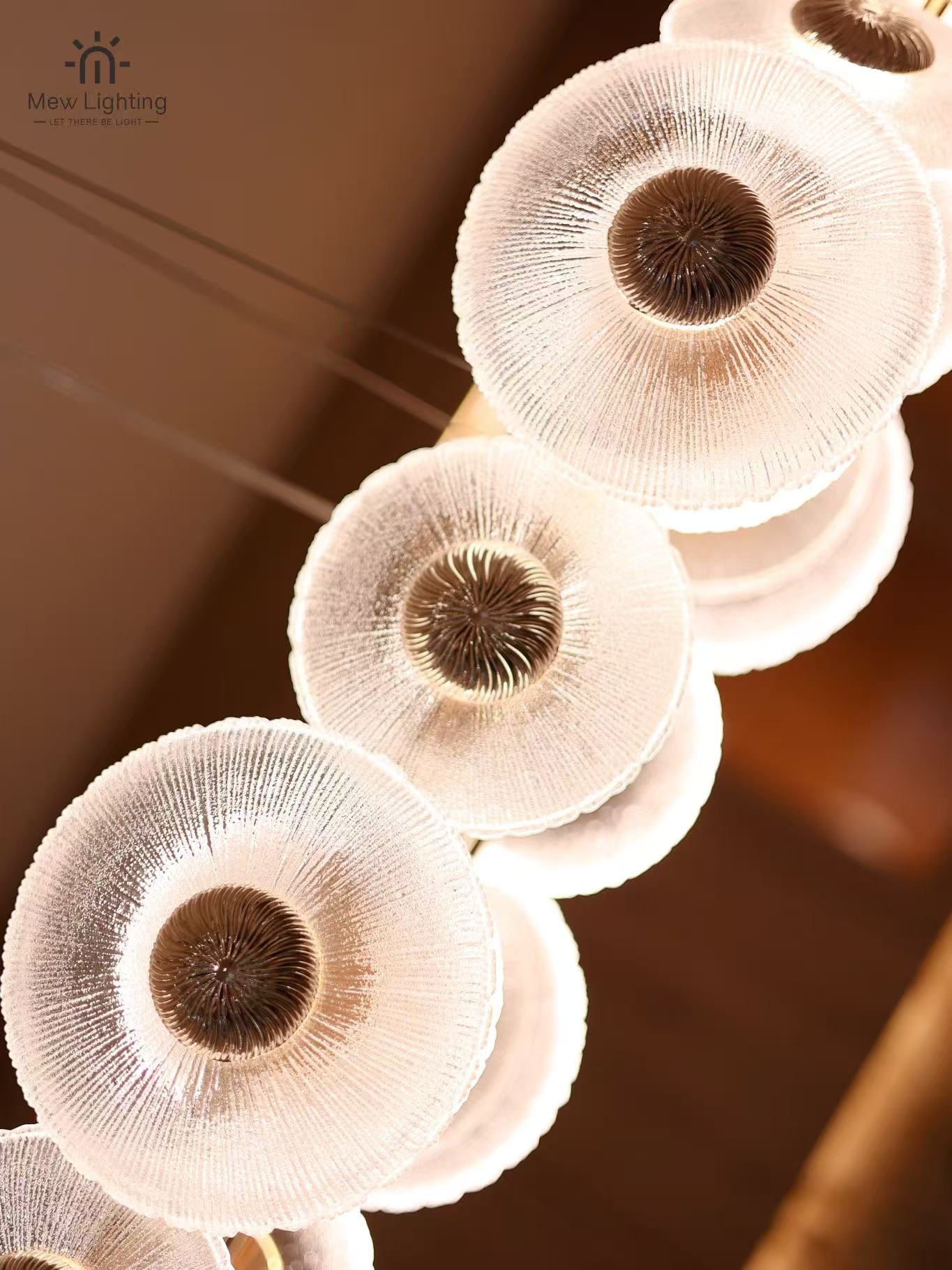 PD130 Modern Luxury Petal Shape Pendant Light - MEW Lighting