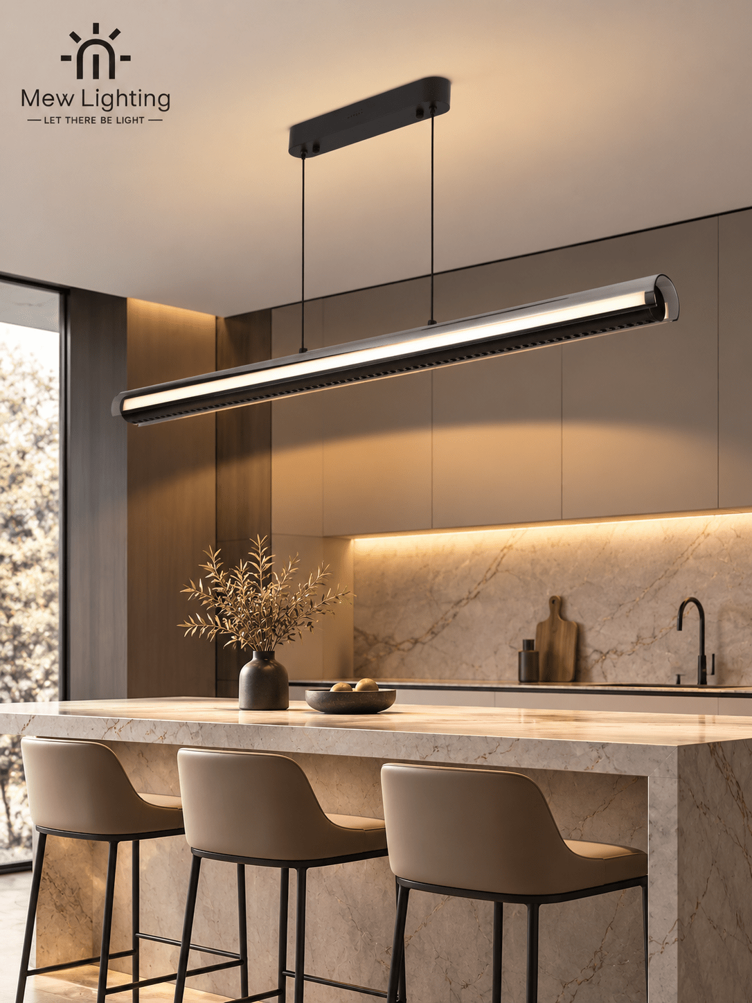 PD153 Contemporary Linear LED Pendant Light - MEW Lighting