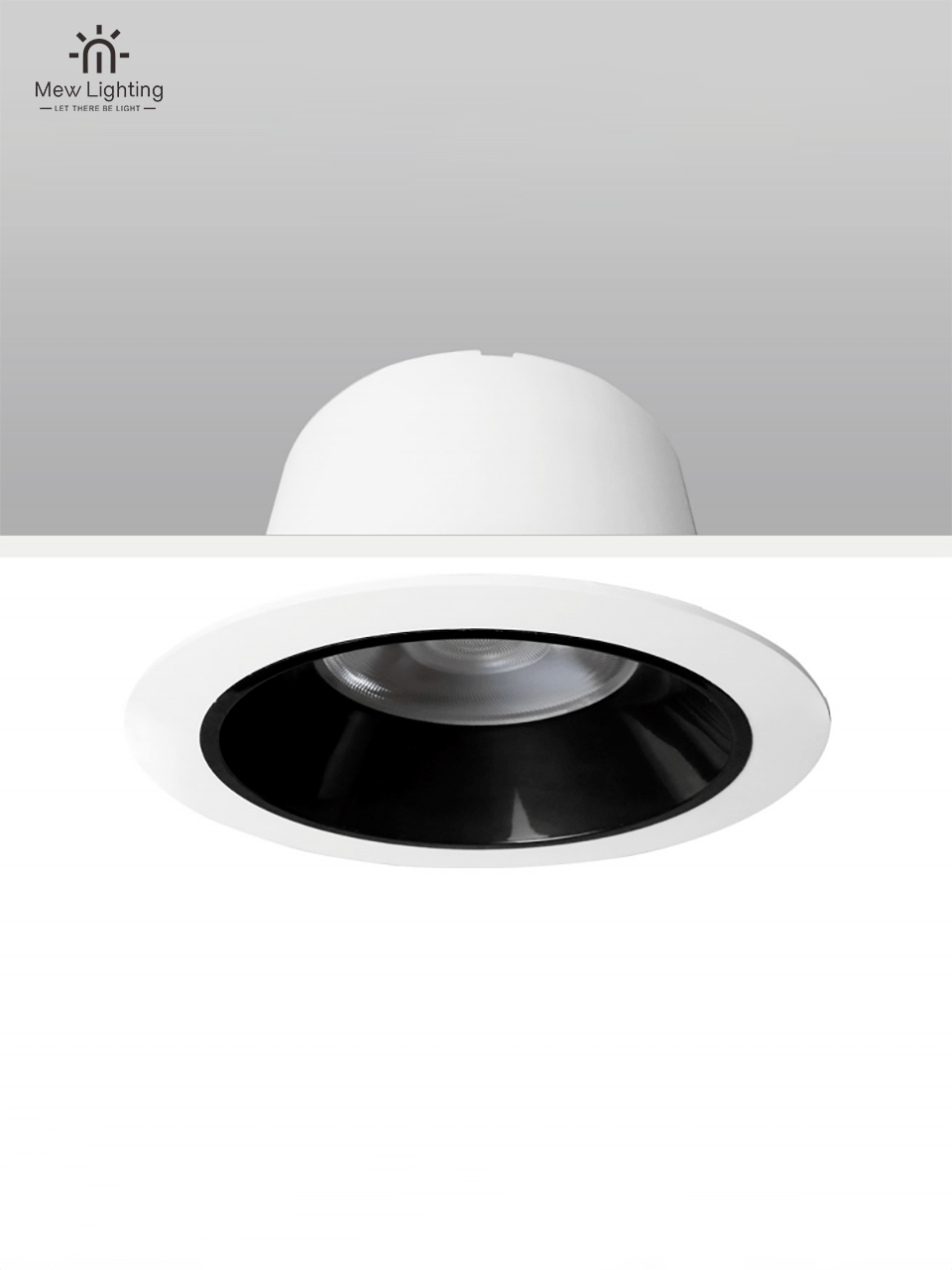 Recessed Deep Tilt Downlight DL10.2 - 03 - 10 CCT Color 90mm cutout - MEW Lighting