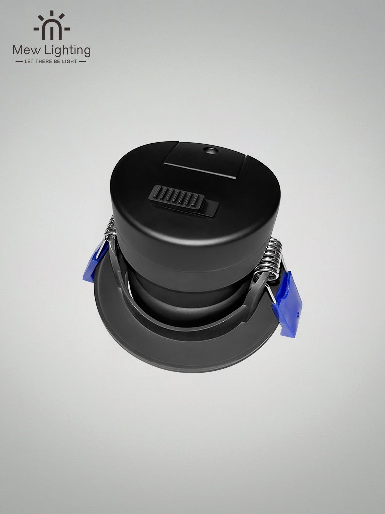 Recessed Spotlight DL02 - 7W - B CCT Color 75mm cutout Black - MEW Lighting