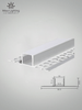 3 Meter Plaster - In Recessed Aluminum Channel with Milky PC Cover 15mmx12.8mm - MEW Lighting