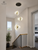 CL139 Modern Gold & Textured Acrylic Chandelier