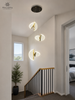CL139 Modern Gold & Textured Acrylic Chandelier