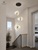 CL139 Modern Gold & Textured Acrylic Chandelier - MEW Lighting