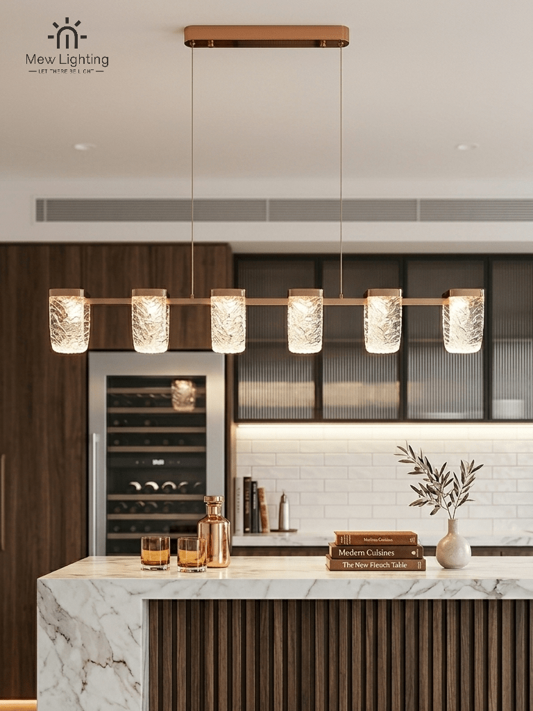 PD131 Luxury Gold Pendant Light for Dining Room & Kitchen Island - MEW Lighting