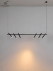 PD132 Minimalist Black Linear Pendant light - MEW Lighting