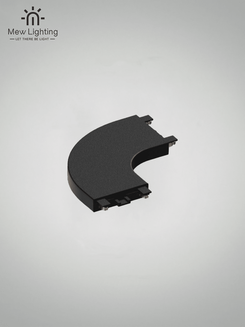 Surface Mounted Magnetic Track System Corner joint ML26-RoundCorner - MEW Lighting