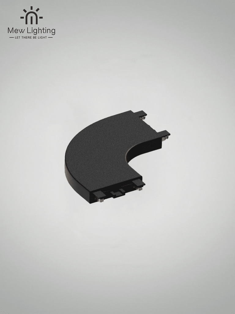 Surface Mounted Magnetic Track System Corner joint ML26-RoundCorner - MEW Lighting