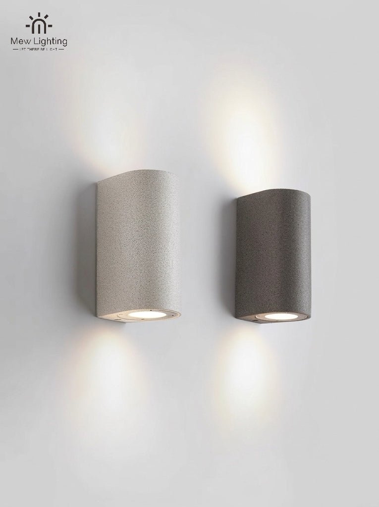 WO123 - G IP65 Waterproof Concrete Up & Down Outdoor Wall Light - MEW Lighting