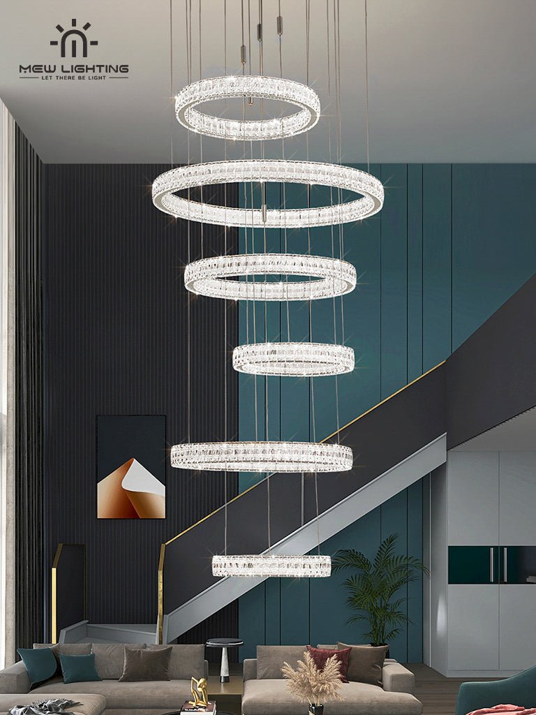 CL102-S Crystal Chandelier Clear Crystal - MEW Lighting